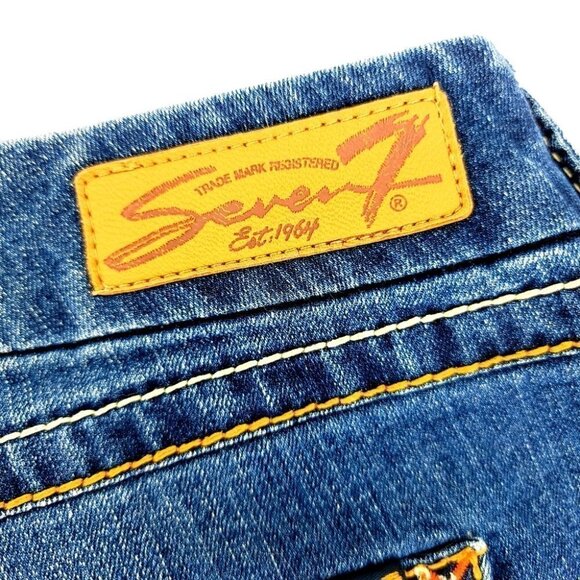 Seven7 Women's 10 Shorts Decorative Stitching Decorative Art Spacious Pockets - Picture 14 of 15